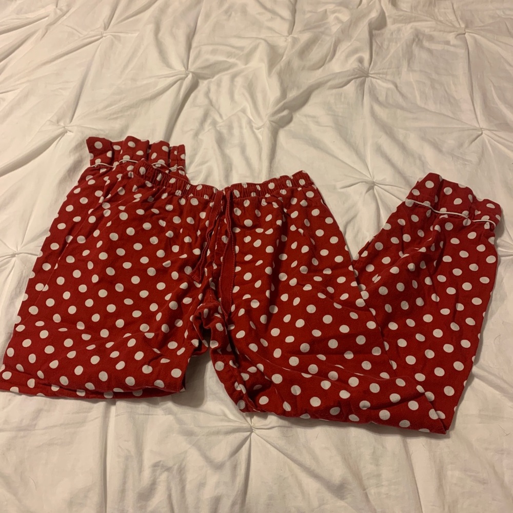 polka dot pajama pants